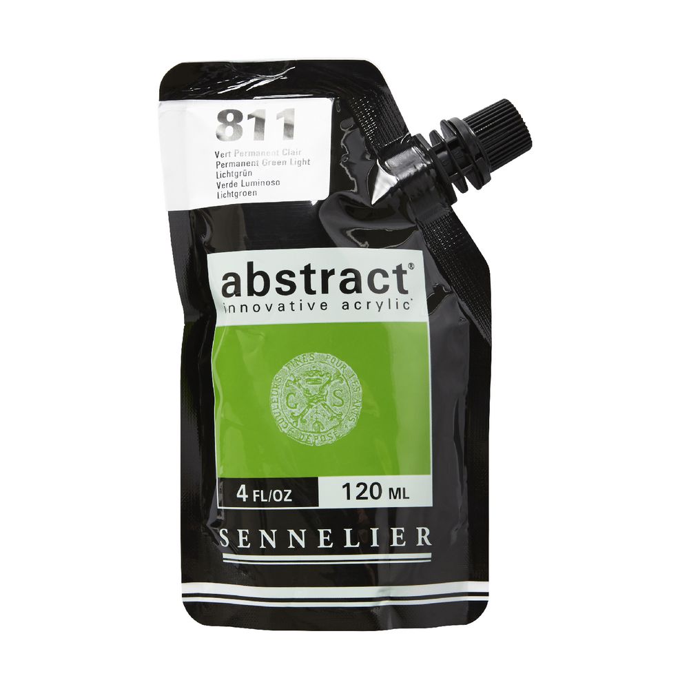 Sennelier Abstract Acrylic Satin Permanent Green Light 120mL
