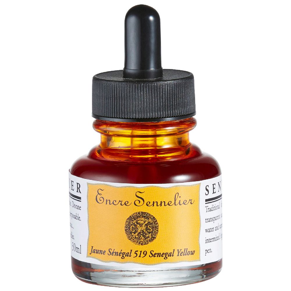 Sennelier Encre Drawing Ink 30mL Senegal Yellow