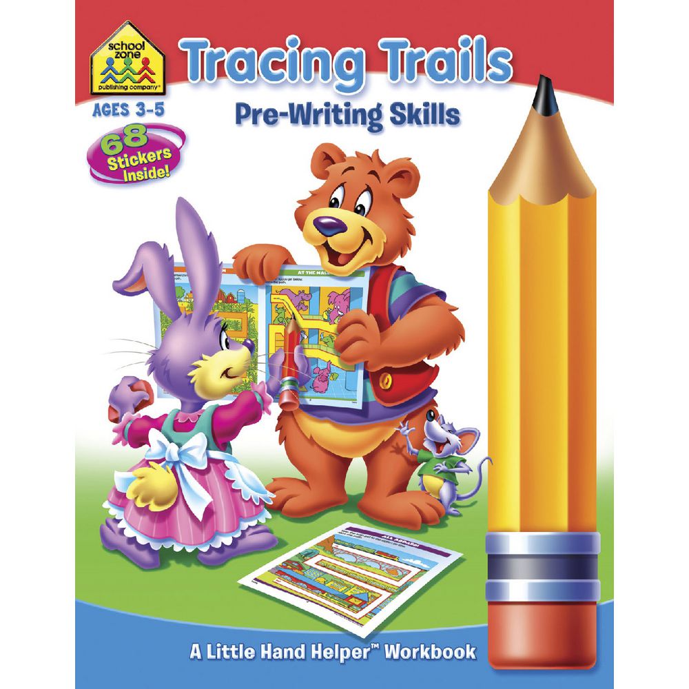School Zone Get Ready Workbook Tracing Trials