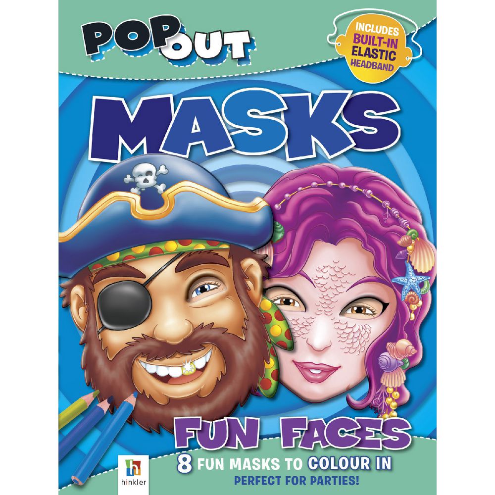 Hinkler Pop Out Masks Fun Faces