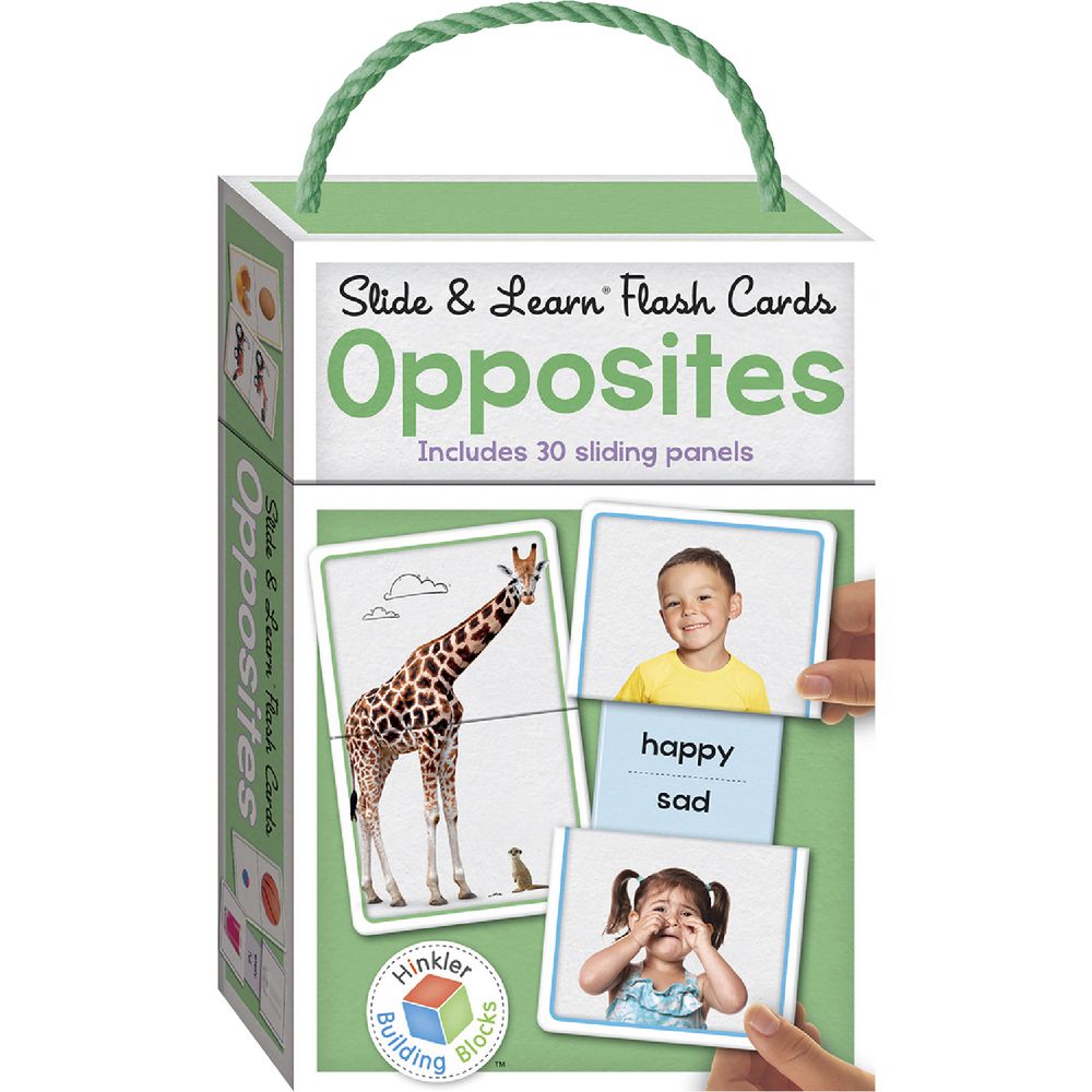 Building Blocks Slide and Learn Flash Cards Opposites