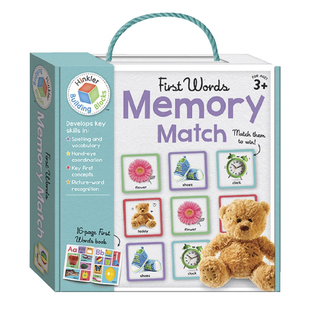 Building Blocks Memory Match First Words