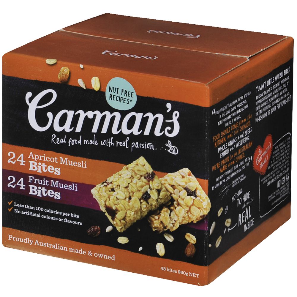Carman's Muesli Bites 48 Pack Variety
