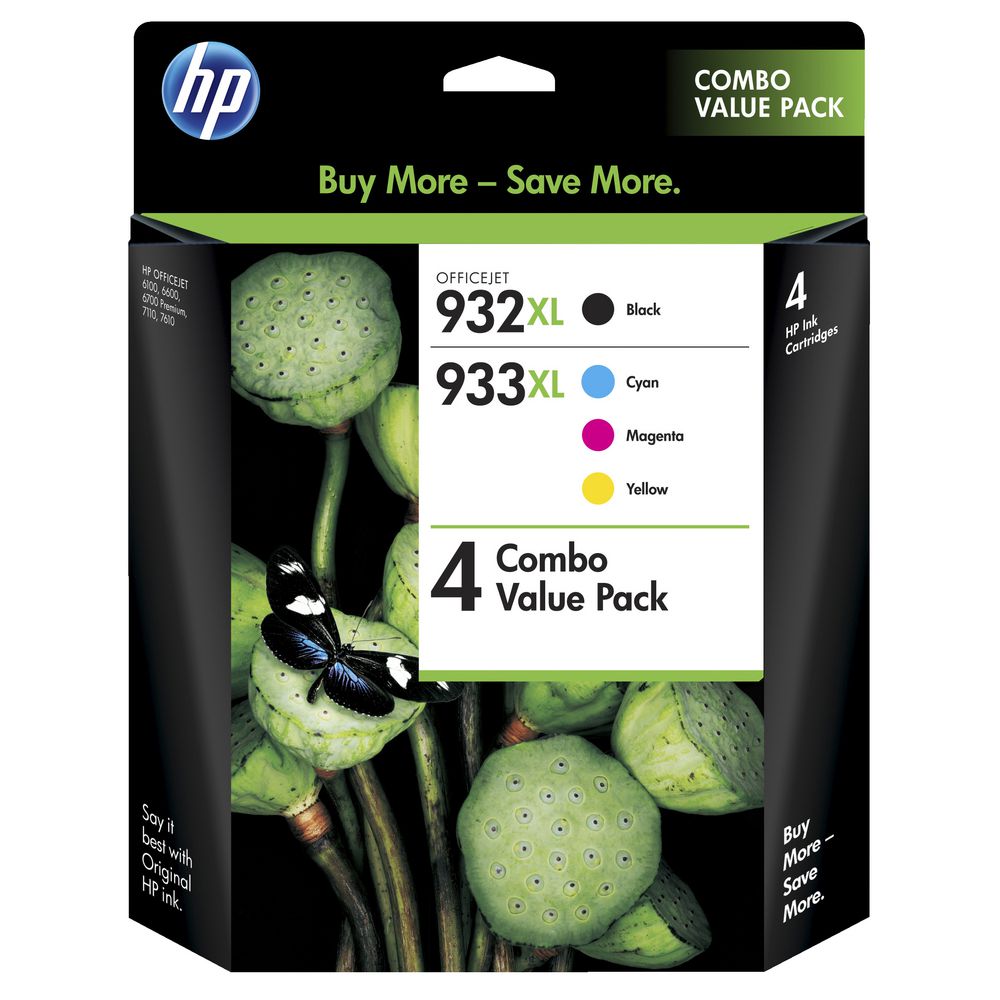 HP 932 and 933 XL Ink Combo Value 4 Pack