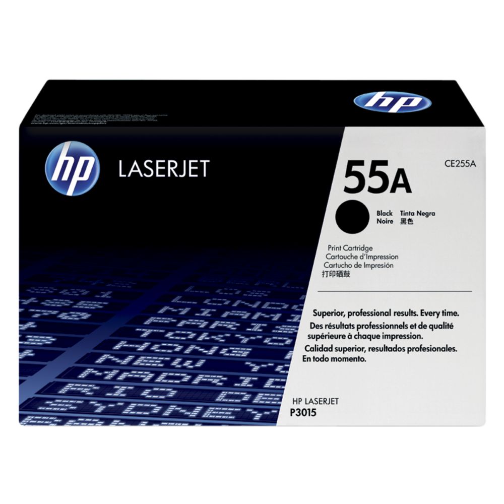 HP 55A Black LaserJet Toner Cartridge CE255A