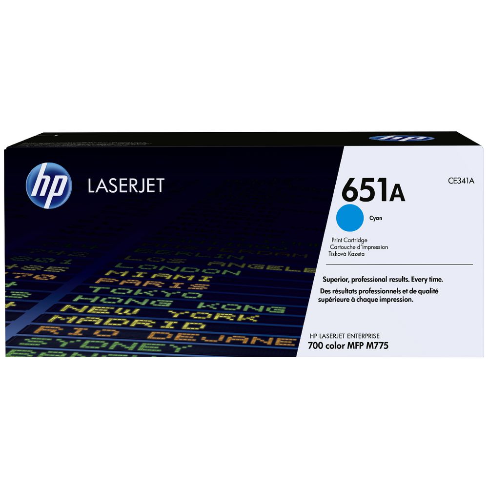 HP 651A LaserJet Toner Cartridge Cyan