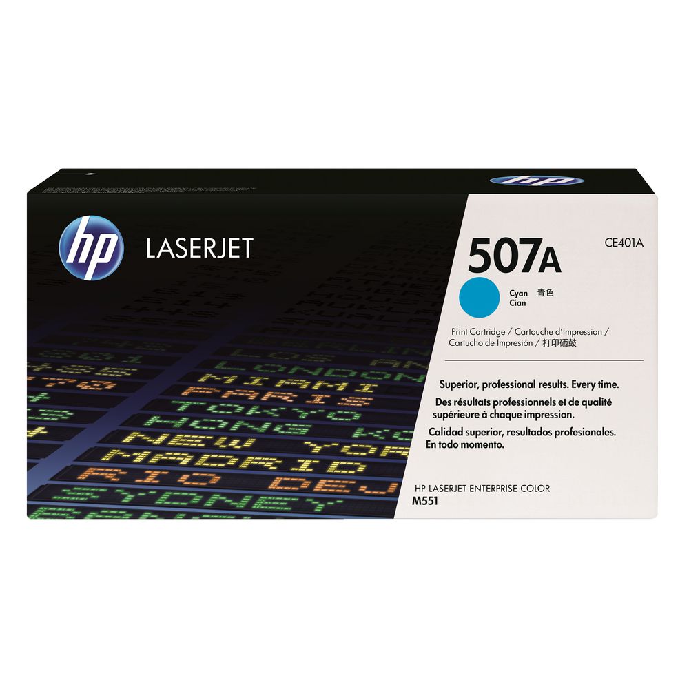HP 507A Toner Cartridge Cyan CE401A