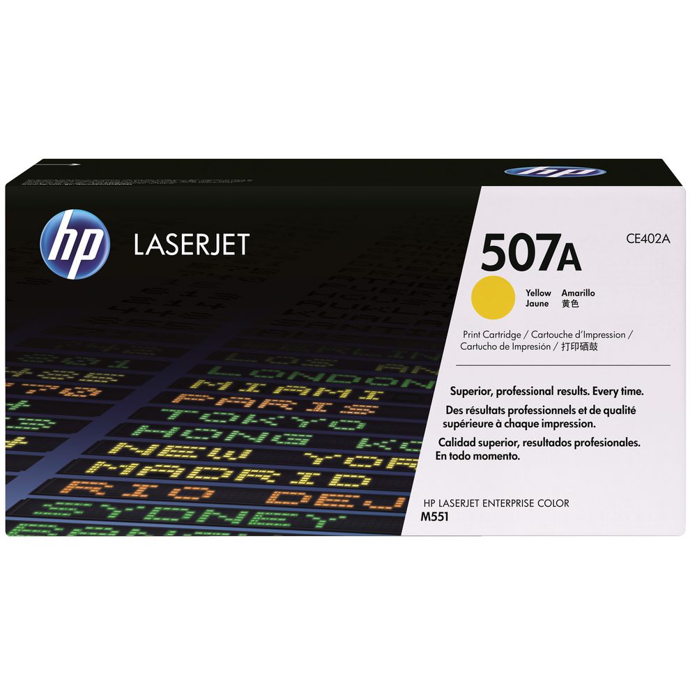 HP 507A Toner Cartridge Yellow CE402A