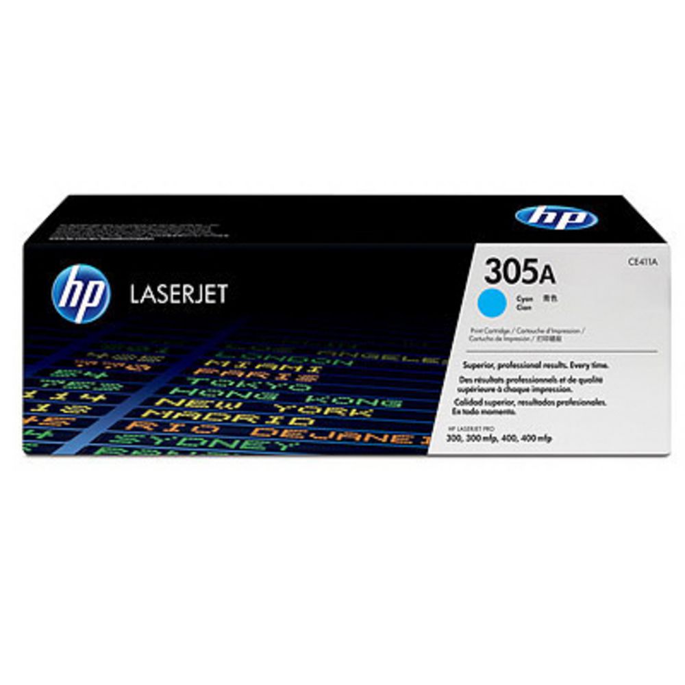 HP 305A LaserJet Toner Cartridge Cyan CE411A