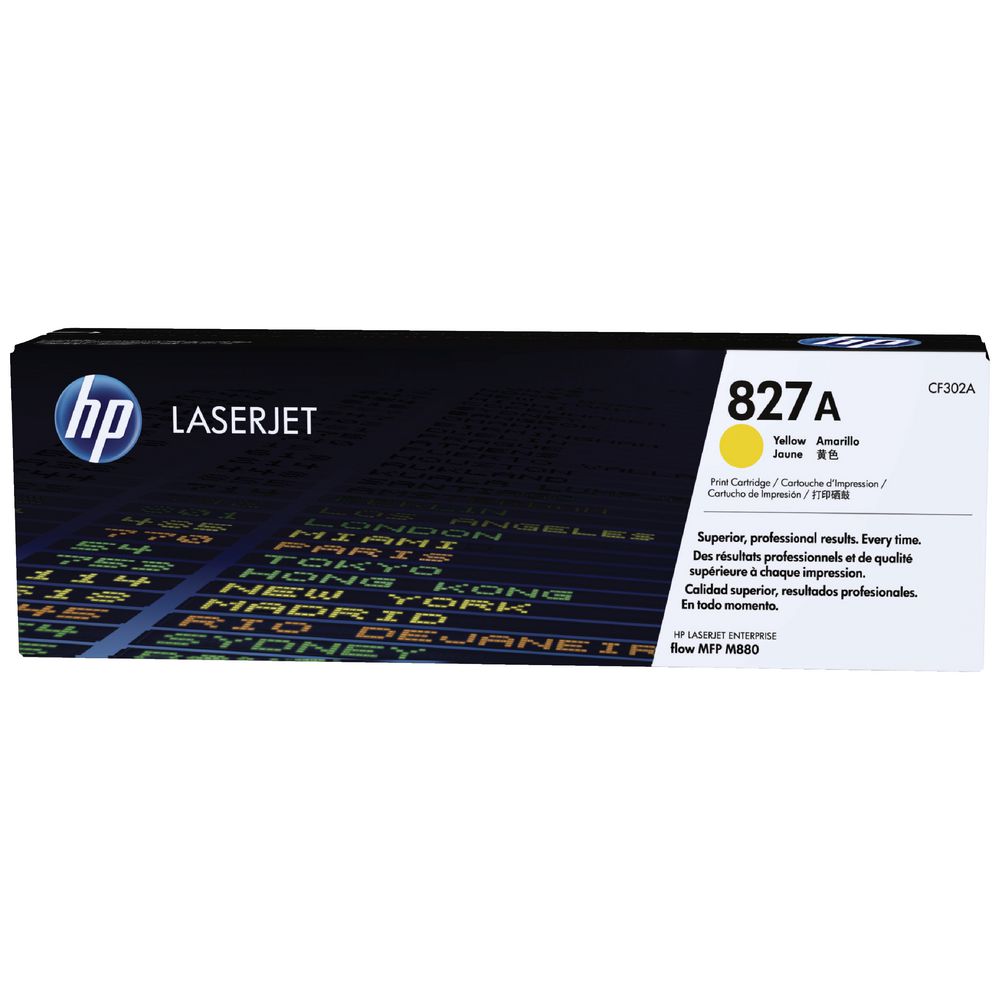 HP 827A LaserJet Toner Cartridge Yellow