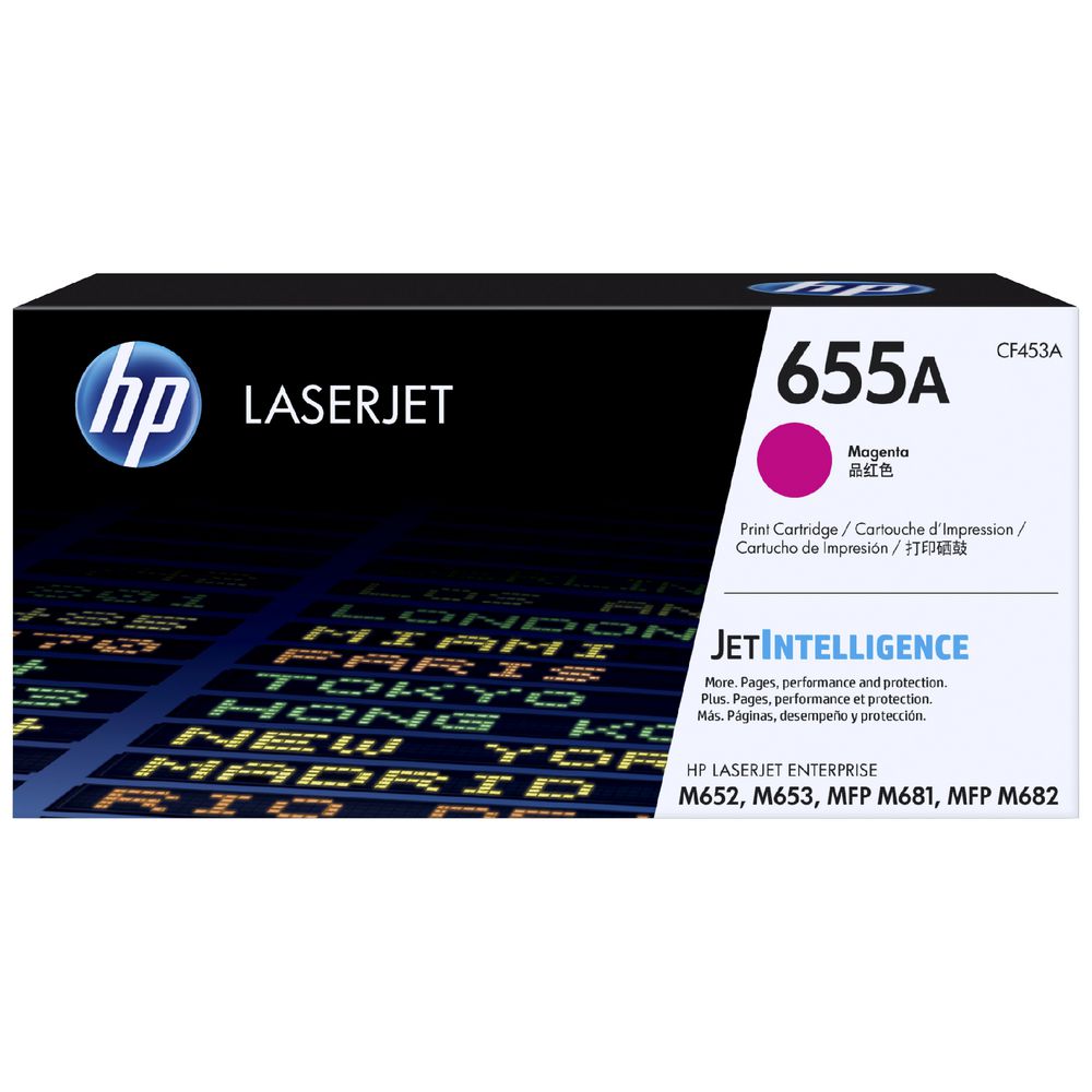 HP 655A Original LaserJet Toner Cartridge Magenta