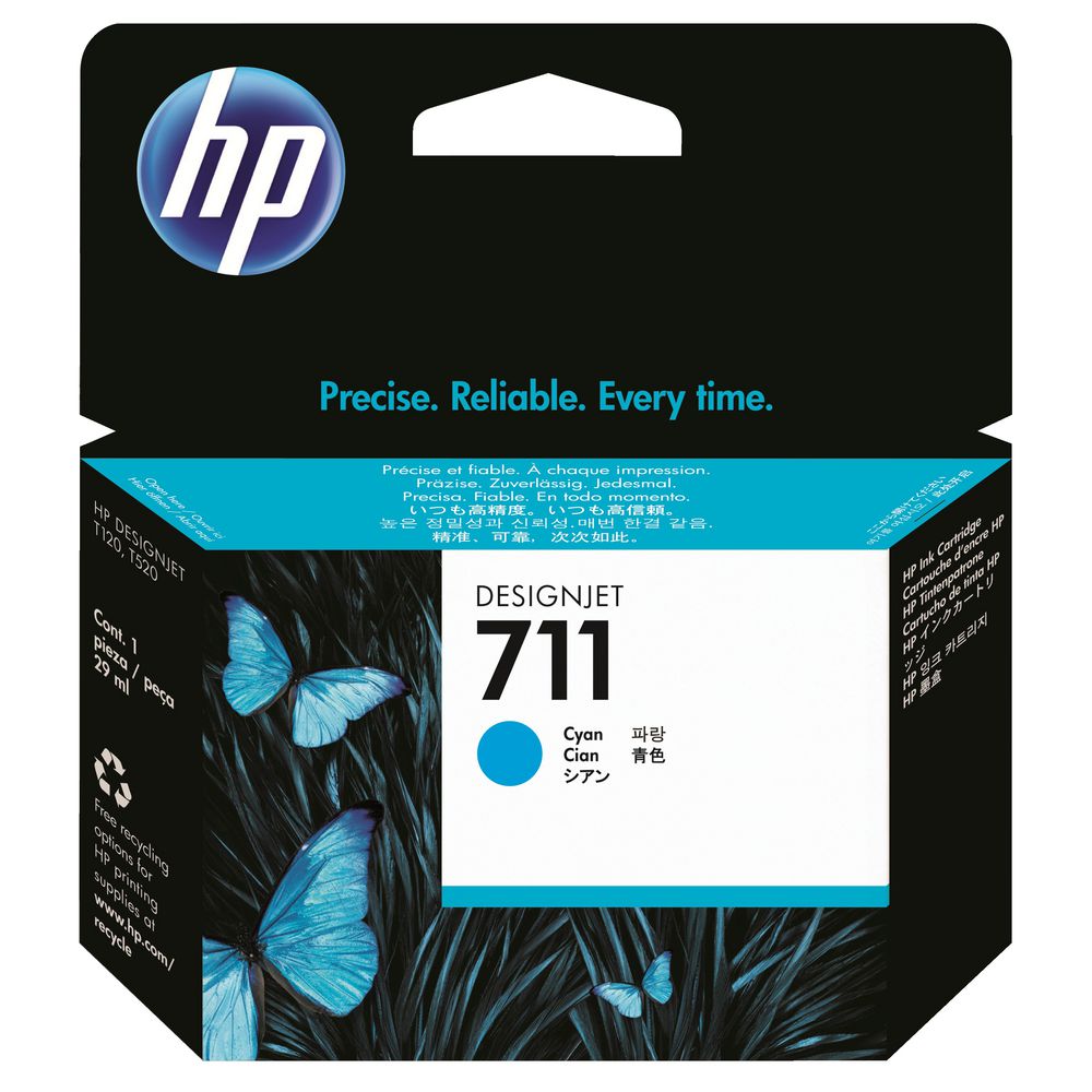 HP 711 Ink Cartridge Cyan 29mL