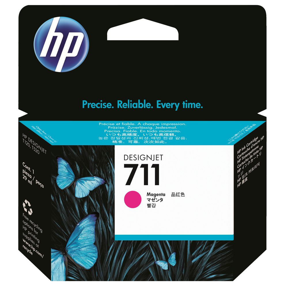 HP 711 Ink Cartridge Magenta 29mL