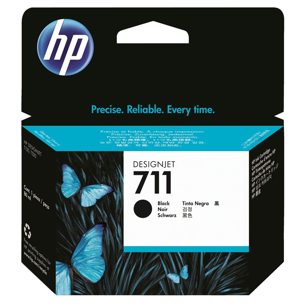 HP 711 Ink Cartridge Black 80mL