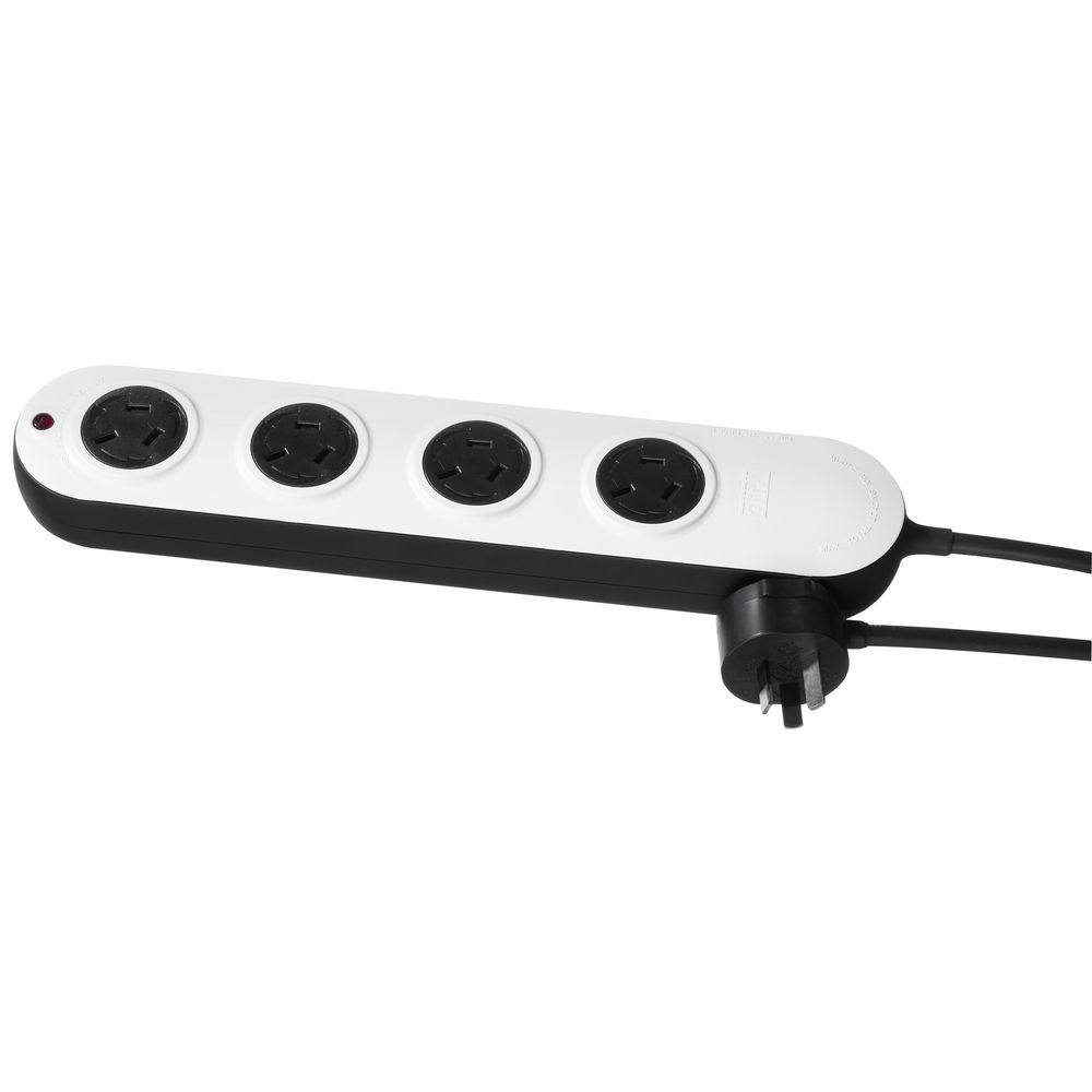 HPM 4 Outlet Powerboard with Rotating Covers