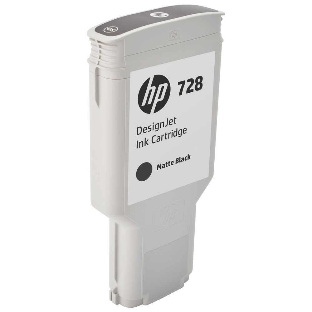HP 728 DesignJet Ink Cartridge 300mL Matte Black