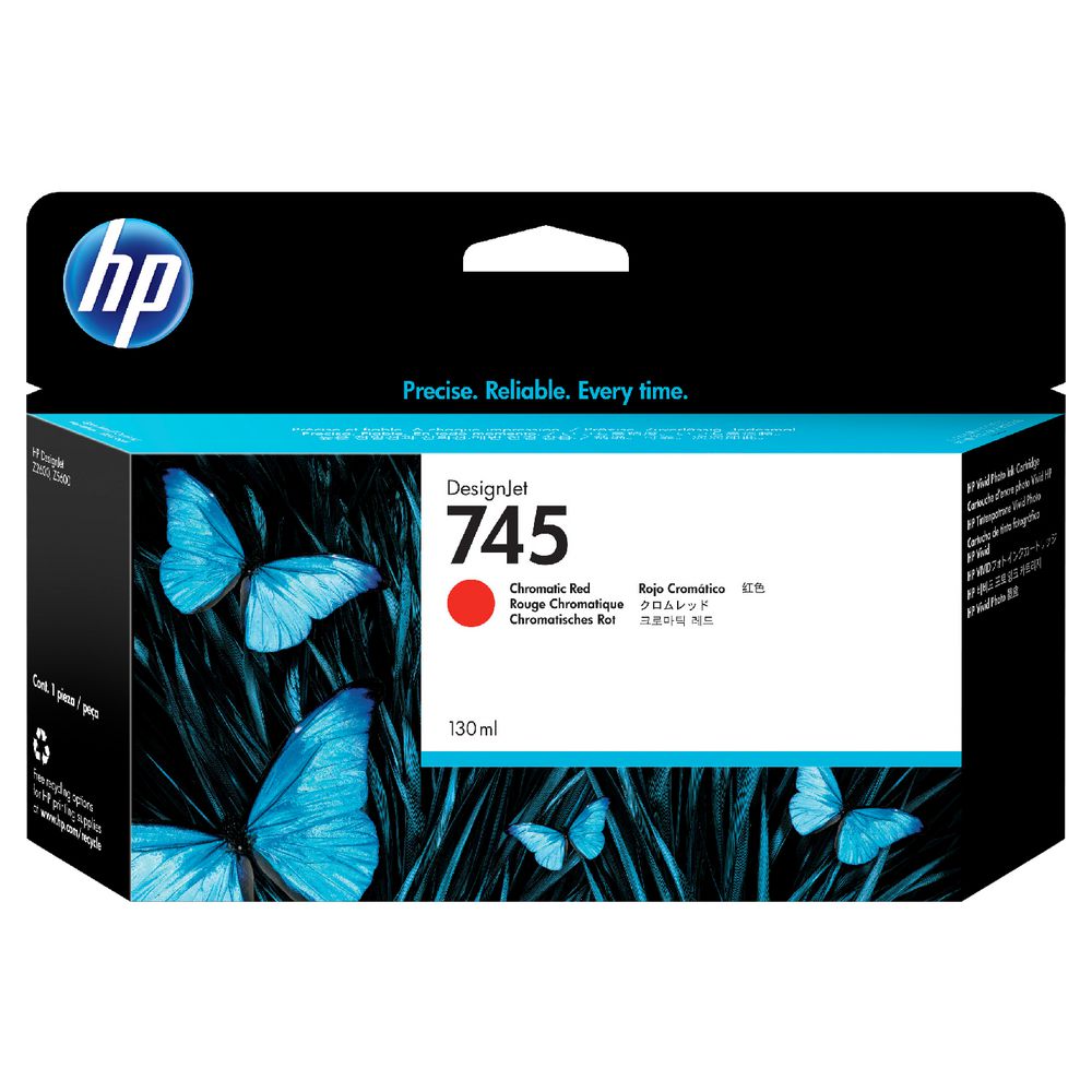 HP 745 DesignJet Ink Cartridge Chromatic Red