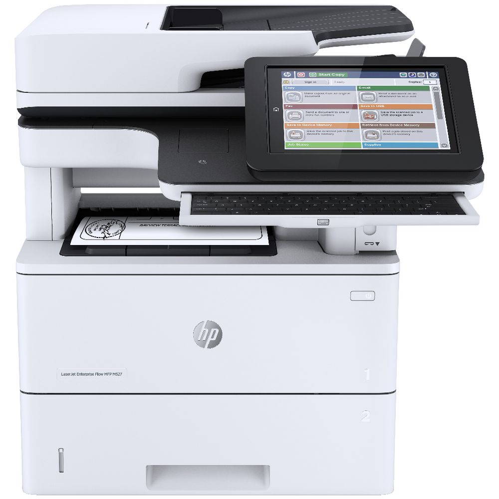 HP LaserJet Enterprise Flow Mono MFP Printer M527z