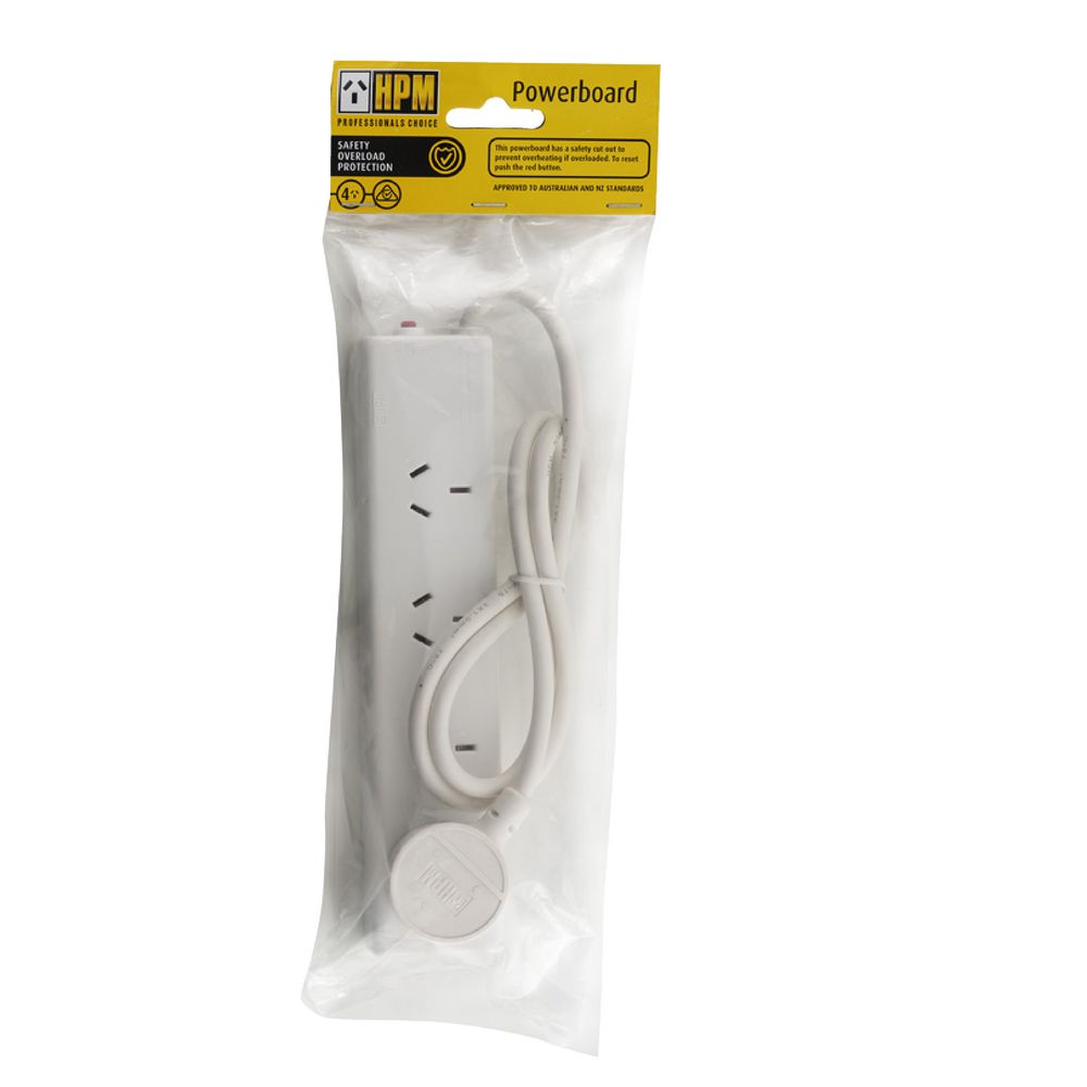 HPM 4 Outlet Powerboard