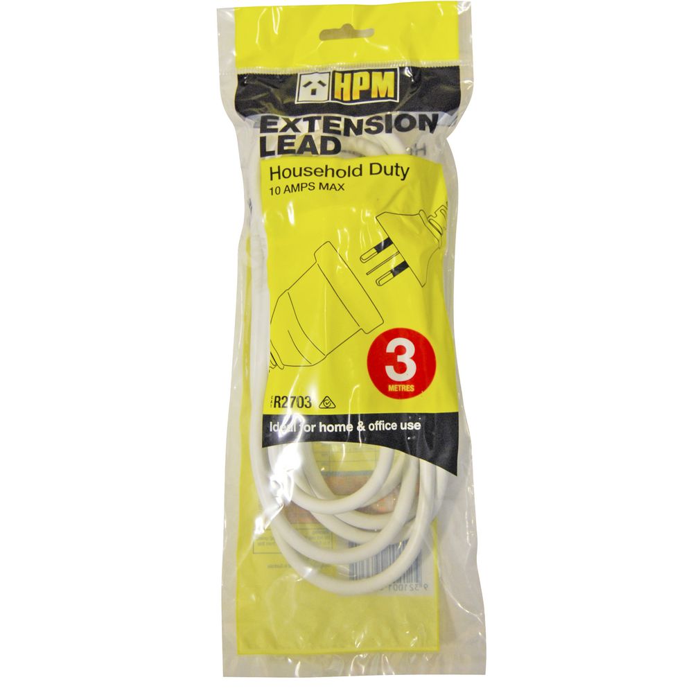 HPM Household Duty Extension Lead 3m