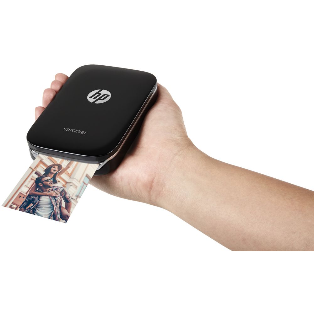 HP Sprocket Portable Bluetooth Photo Printer Black