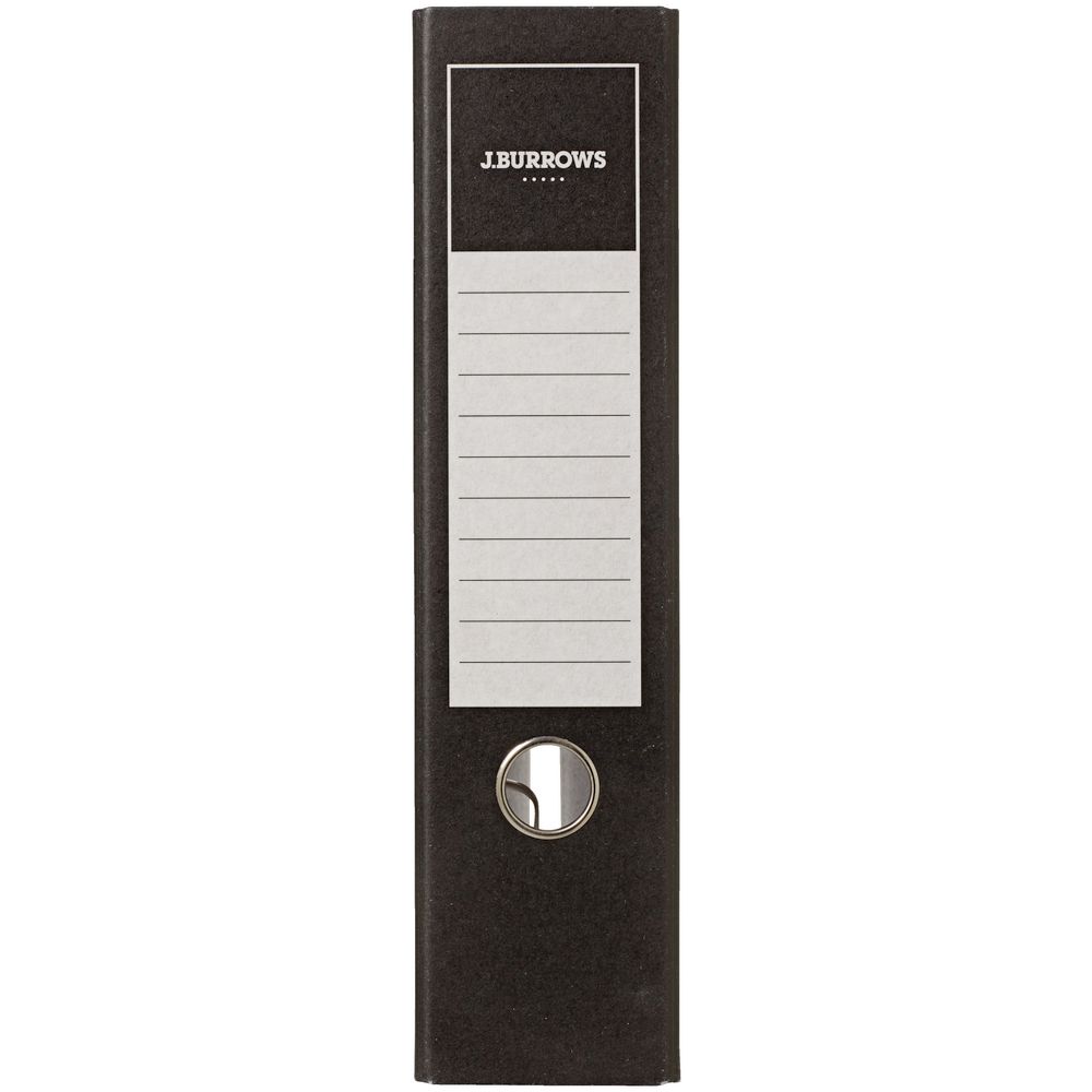 J.Burrows Lever Arch File A4 2 Ring Board Black