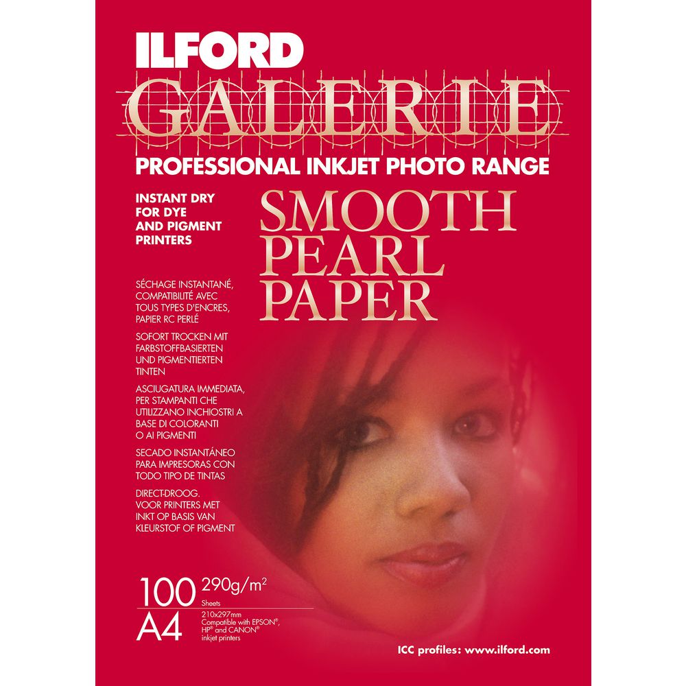 Ilford Galerie Smooth Pearl Photo Paper A4 100 Pack