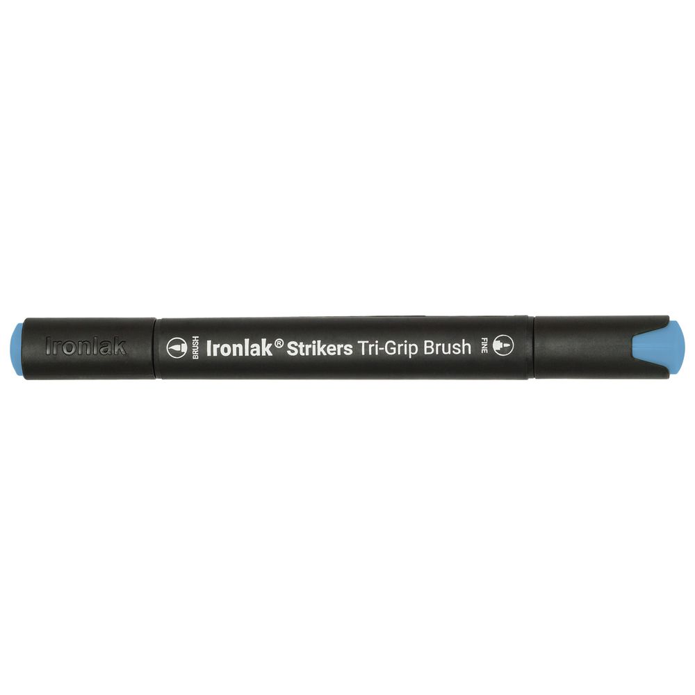 Ironlak Tri-Grip Brush Marker Phthalo Blue