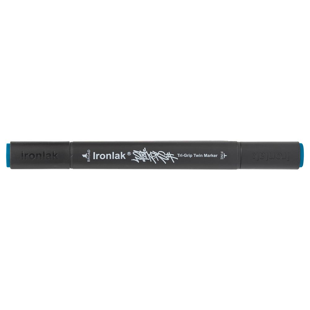 Ironlak Strikers Tri-Grip Twin Marker Royal Blue