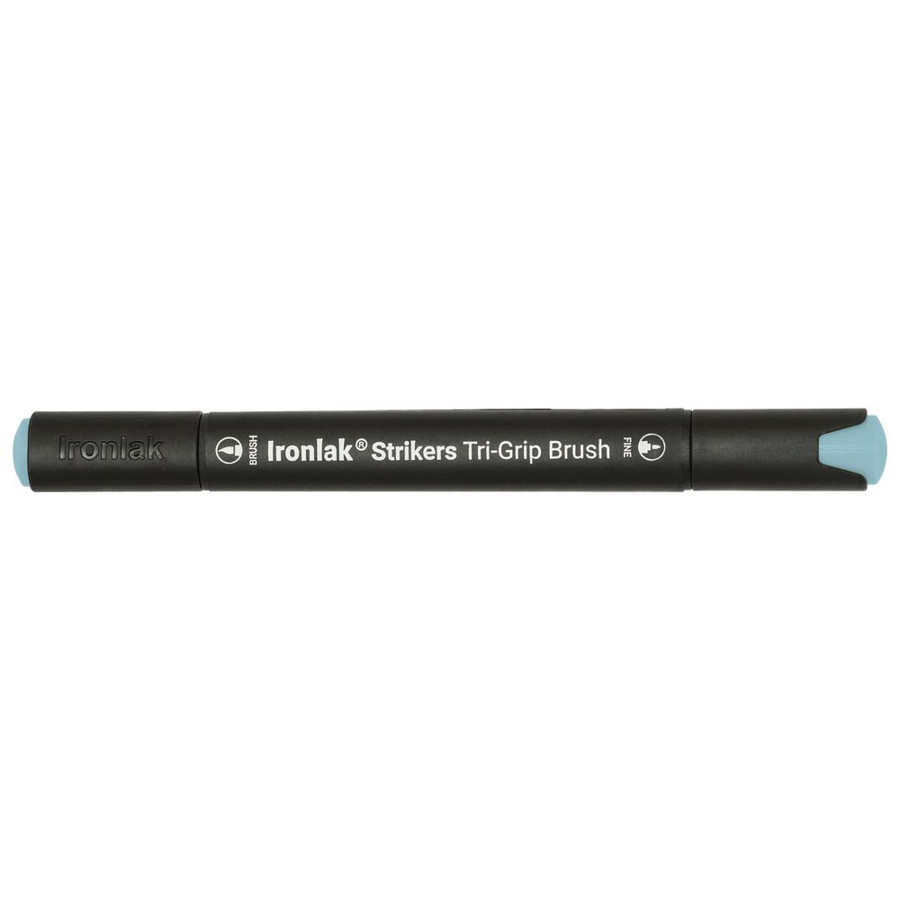 Ironlak Tri-Grip Brush Marker Turquoise Blue
