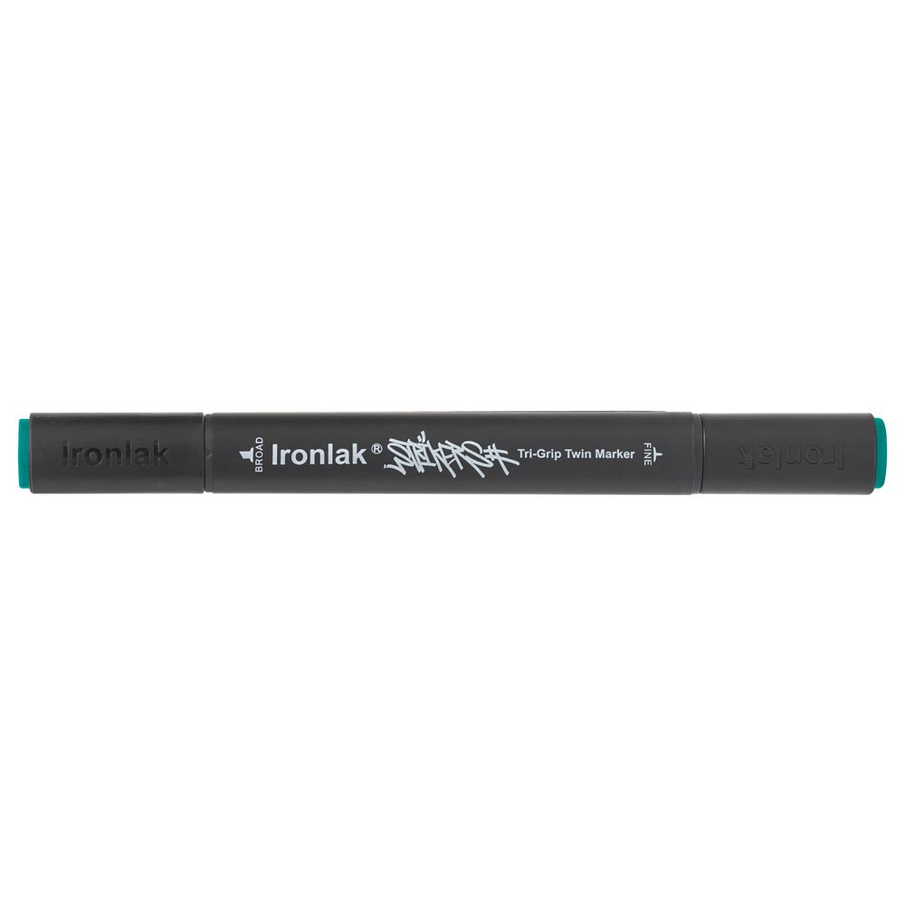 Ironlak Tri-Grip Twin Marker Peacock Green