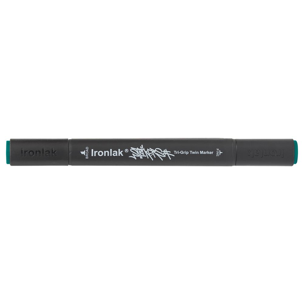 Ironlak Tri-Grip Twin Marker Forest Green