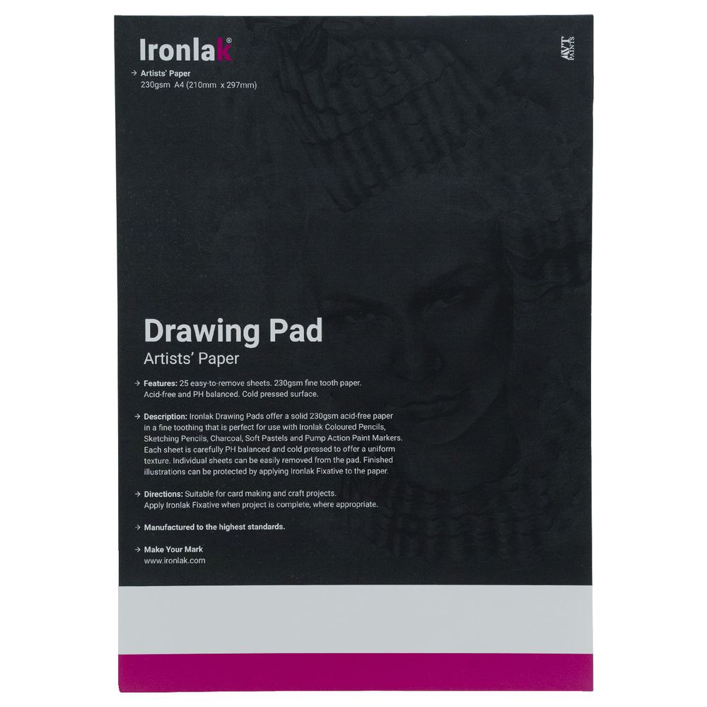Ironlak Drawing Pads A4 50 Page White