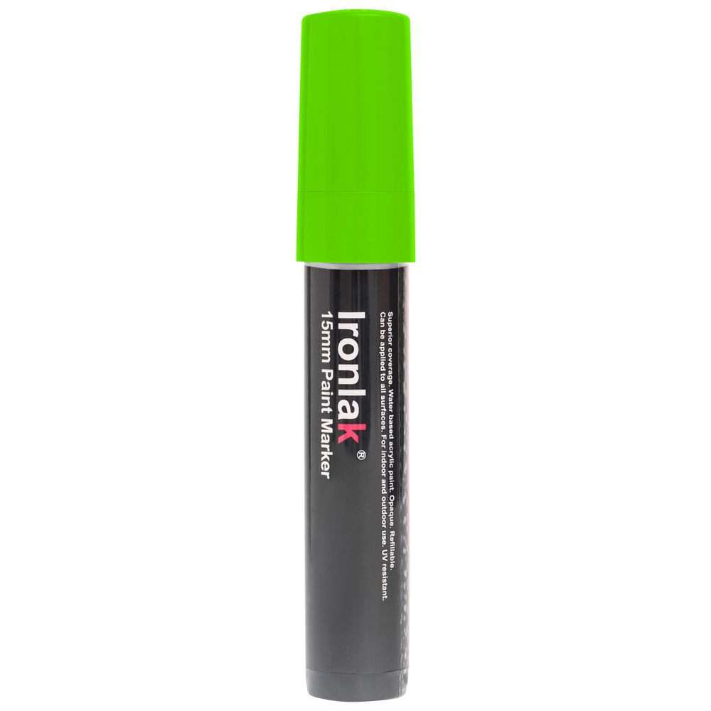 Ironlak Paint Marker 15mm Fluoro Green