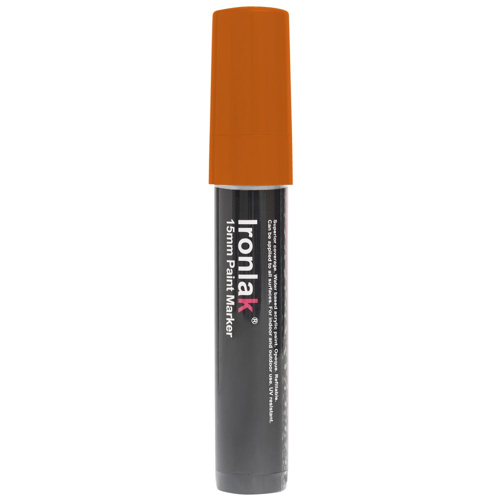 Ironlak Paint Marker 15mm Fluoro Orange