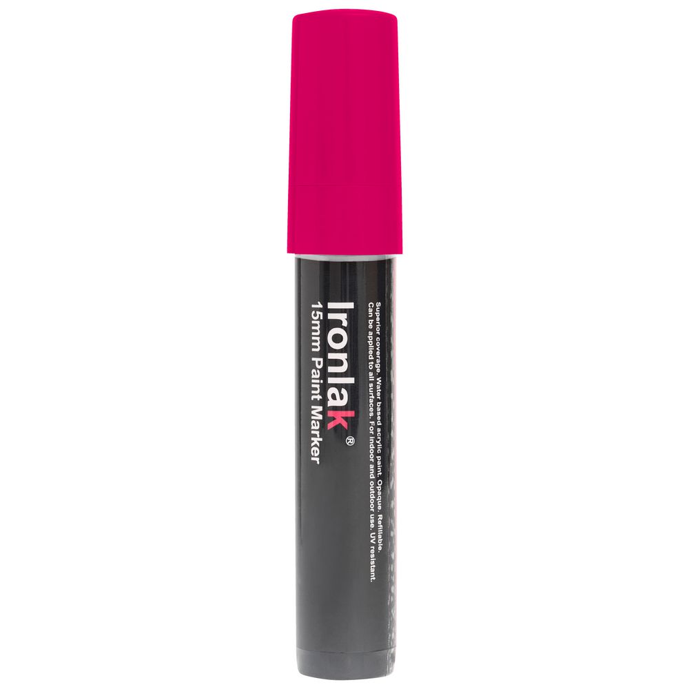 Ironlak Paint Marker 15mm Fluoro Pink