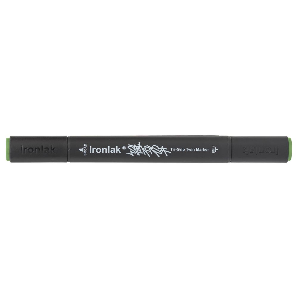 Ironlak Tri-Grip Twin Marker Grass Green