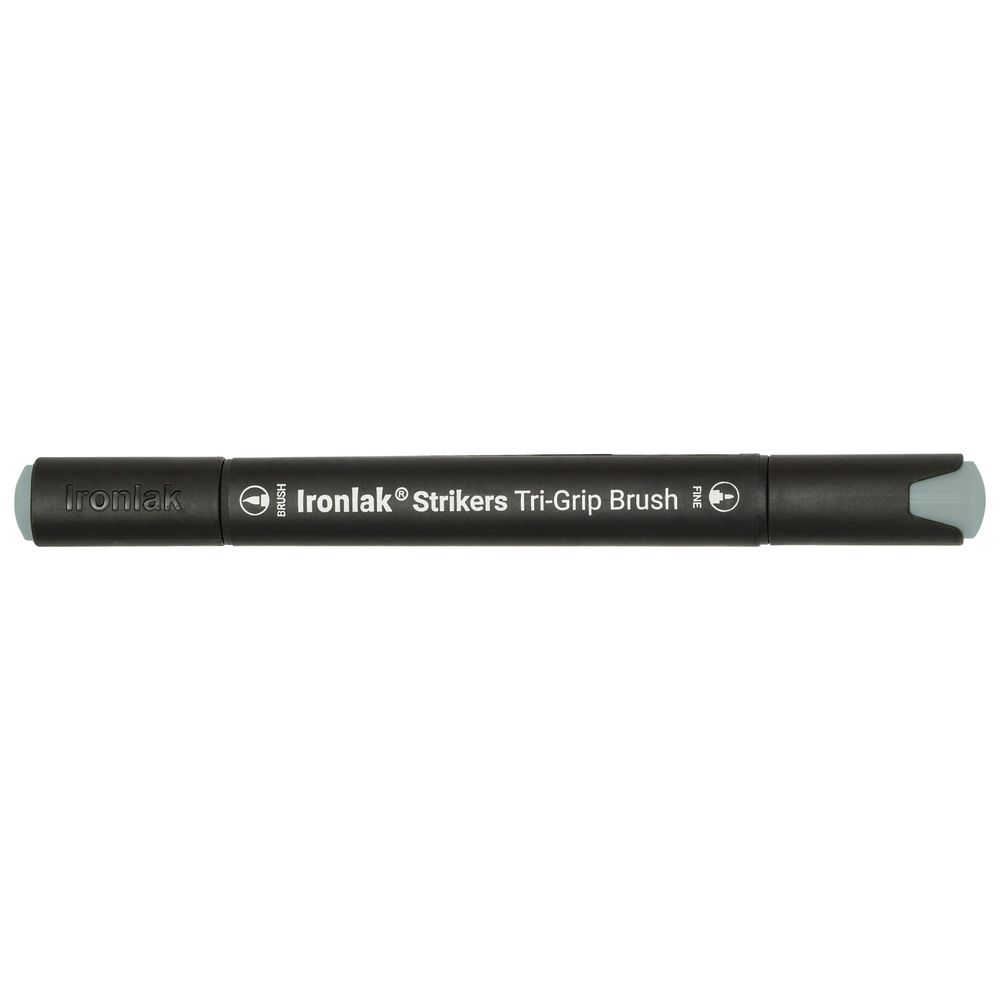 Ironlak Strikers Tri-Grip Brush Marker Green Grey 3
