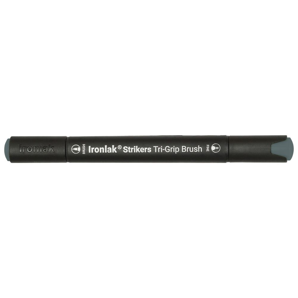 Ironlak Tri-Grip Brush Marker Green Grey 7