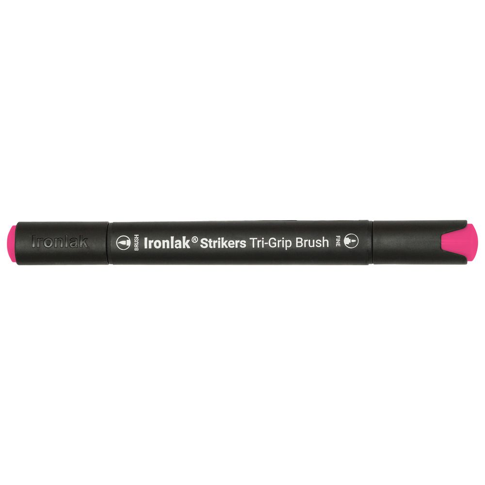 Ironlak Tri-Grip Brush Marker Cherry Pink