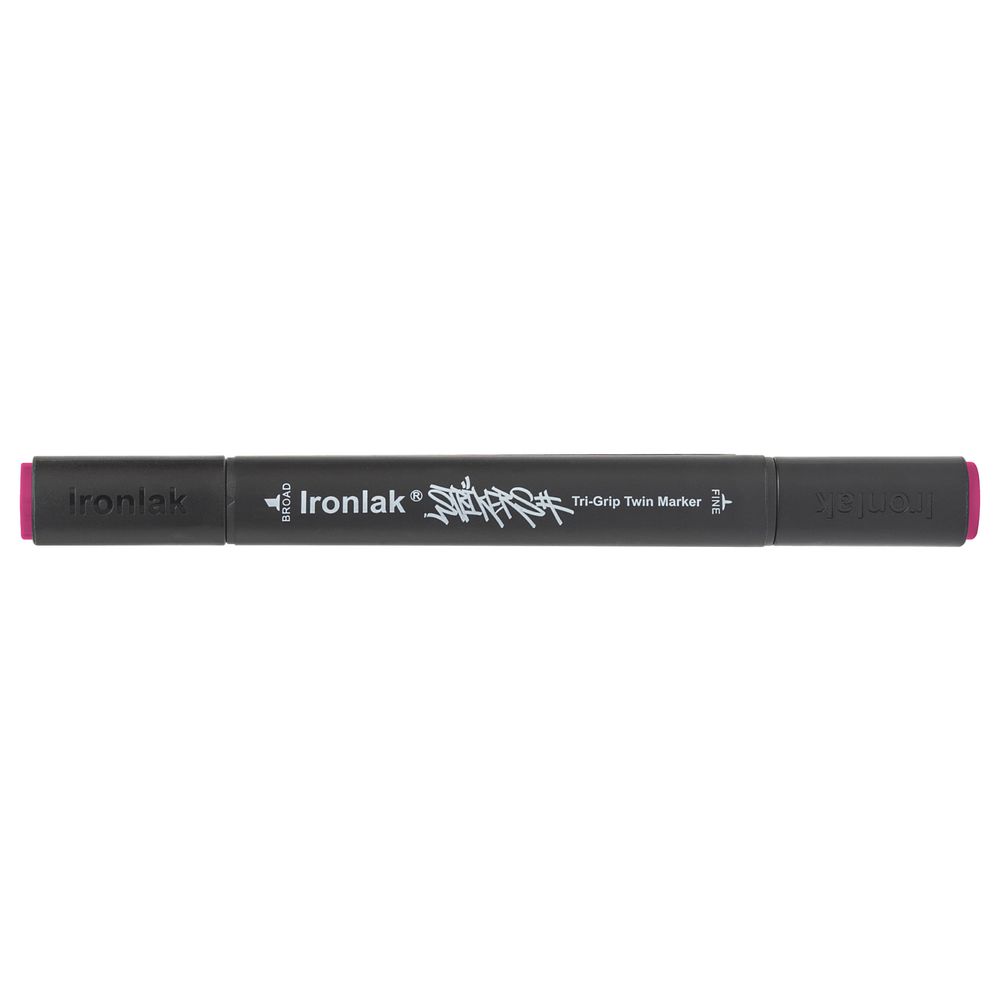 Ironlak Tri-Grip Twin Marker Cherry Pink