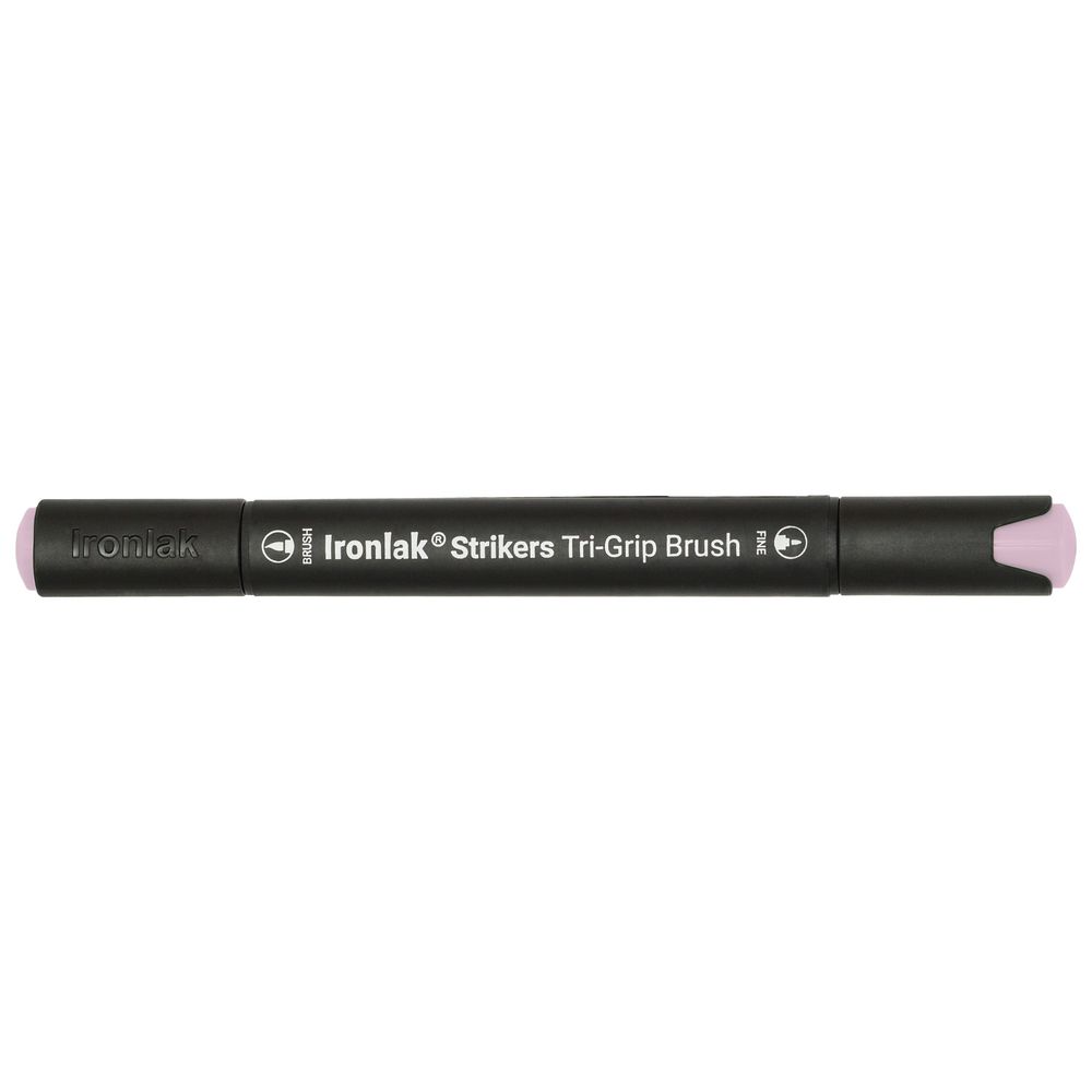 Ironlak Strikers Tri-Grip Brush Marker Pale Cherry Pink