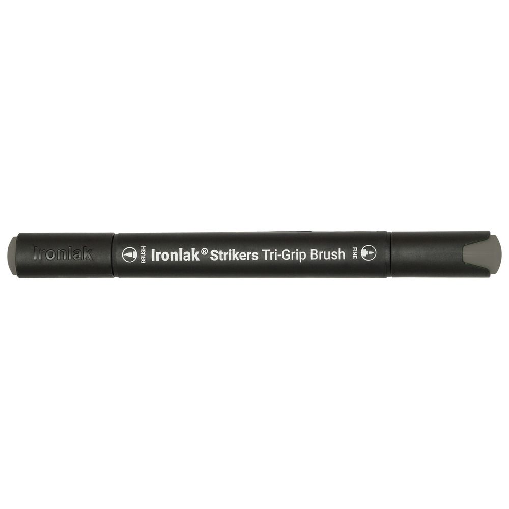 Ironlak Strikers Tri-Grip Brush Marker Warm Grey 6
