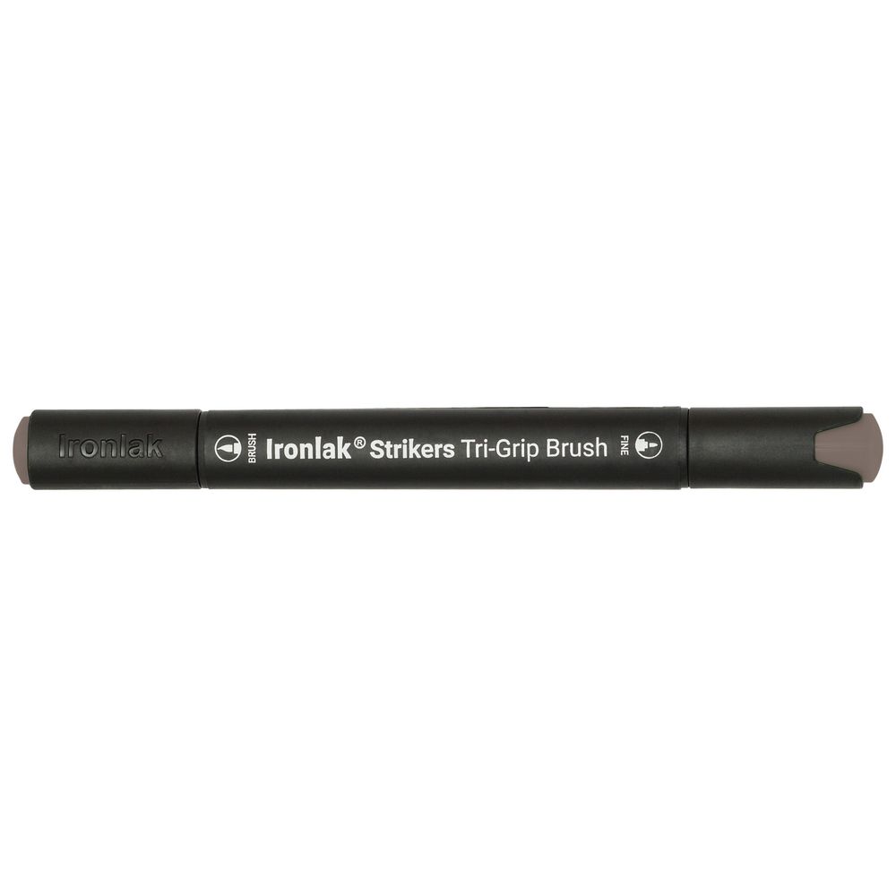 Ironlak Tri-Grip Brush Marker Warm Grey 8