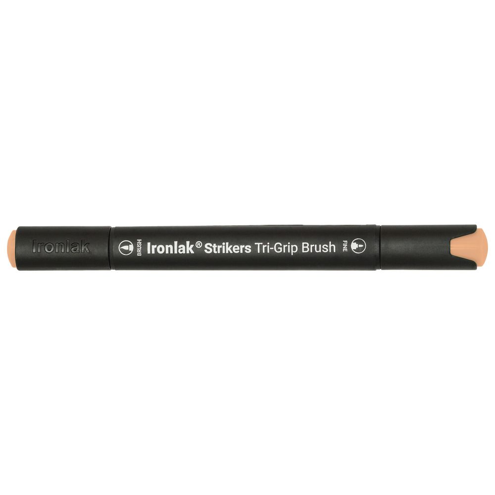Ironlak Strikers Tri-Grip Brush Marker Reddish Yellow