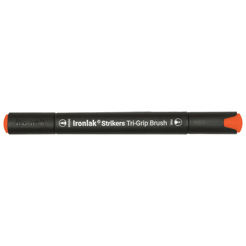 Ironlak Tri-Grip Brush Marker French Vermilion