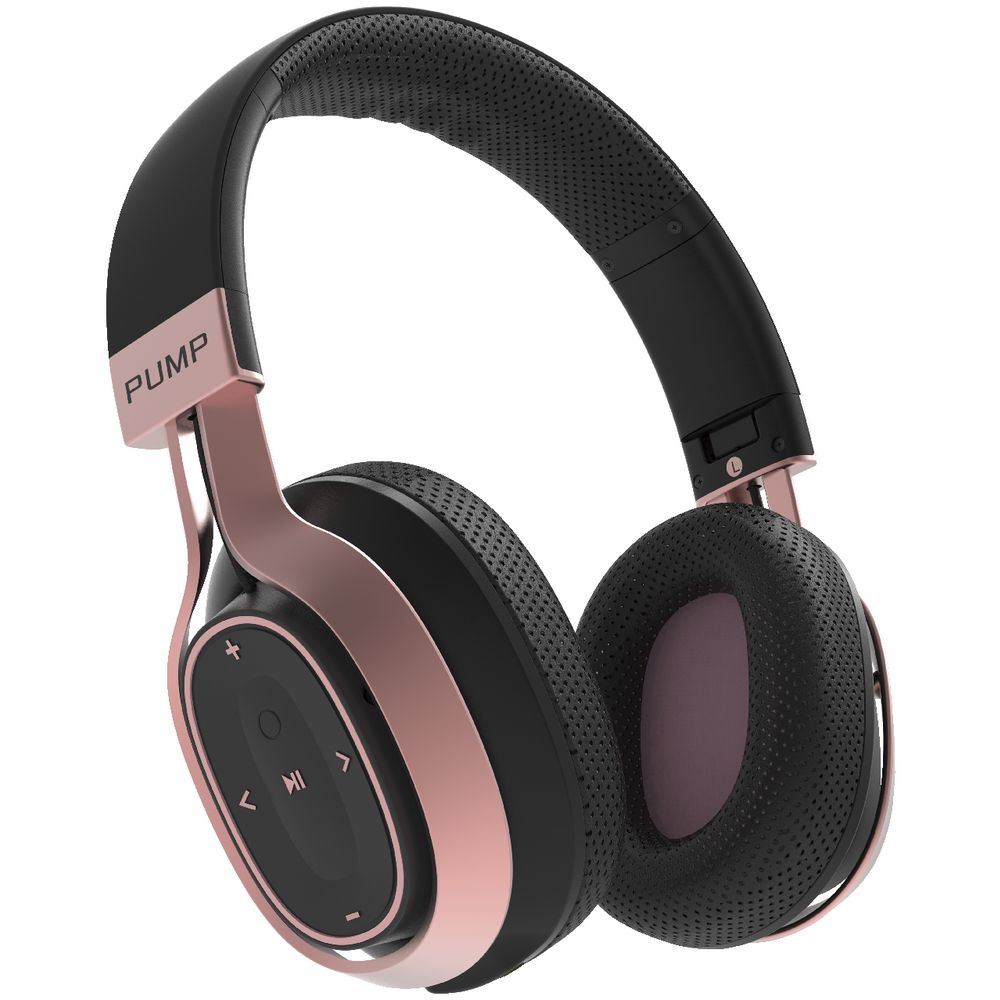 BlueAnt Pump Zone Wireless Headphones Black Rose Gold