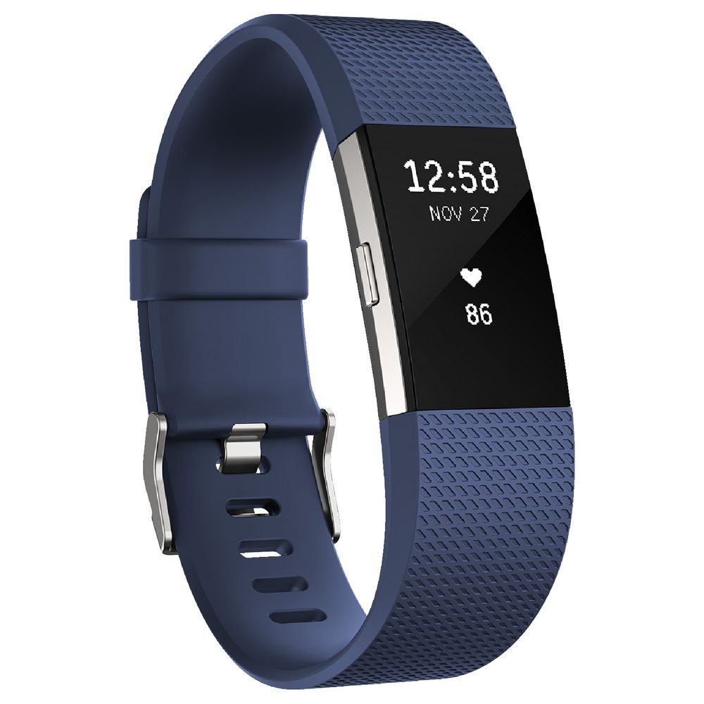 Fitbit Charge 2 Activity Tracker Blue Large
