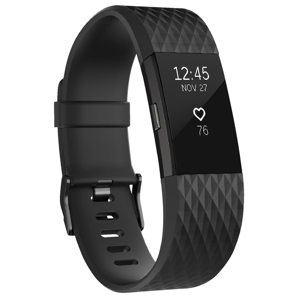 Fitbit Charge 2 Activity Tracker Special Edition Gunmetal L
