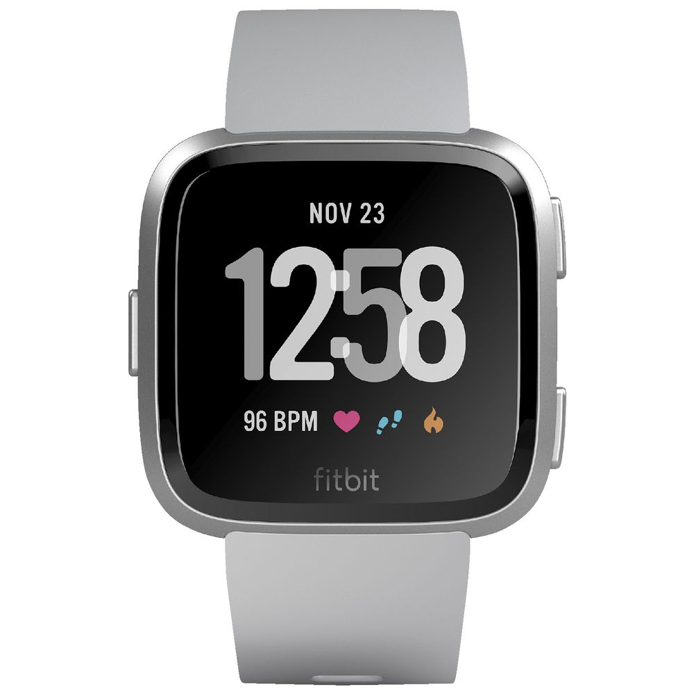 Fitbit Versa Smart Fitness Watch Grey Aluminium